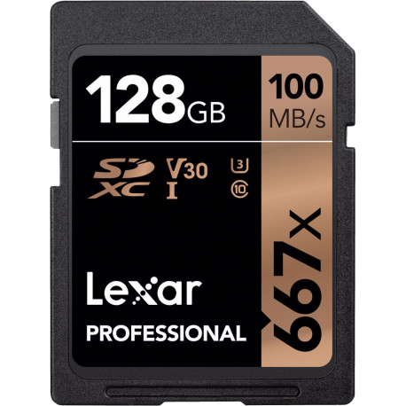 Lexar atmiņas karte SDXC 128GB Professional 667x U3 V30 100MB/s