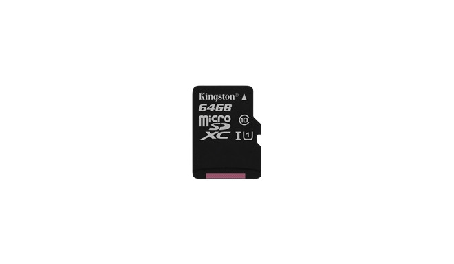 Kingston mälukaart microSDXC 64GB Canvas Select