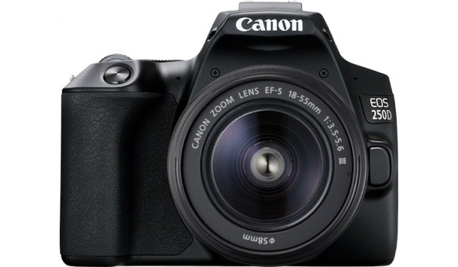 Canon EOS 250D + 18-55mm Kit, melns