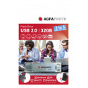 AgfaPhoto mälupulk 32GB USB 2.0 + micro USB 2.0 OTG