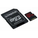 Kingston memory card microSDXC 512GB Canvas React UHS-I (U3) A1, V30 + SD adapter