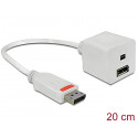 Adapter Displayport male > Displayport + Displayport mini female