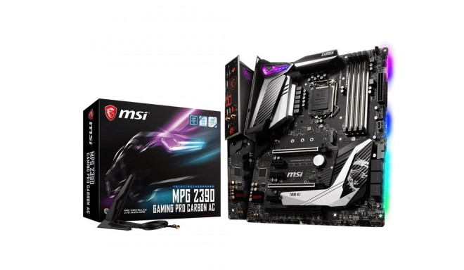 MSI emaplaat MPG Z390 Gaming PRO Carbon AC s1151 4DDR4 DP/HDMI/M.2 ATX 