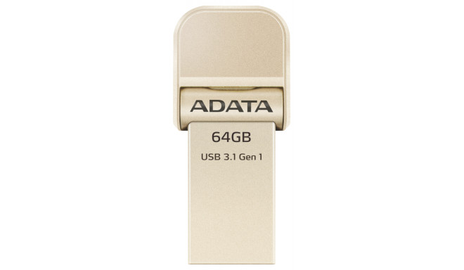 ADATA OTG Stick AI920 Gold 64GB Lightning to USB 3.1