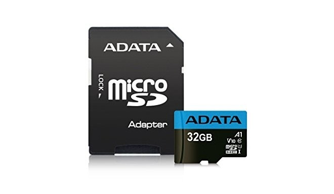 Adata memory card microSDHC 32GB Premier UHS1 Cl10 A1 + adapter