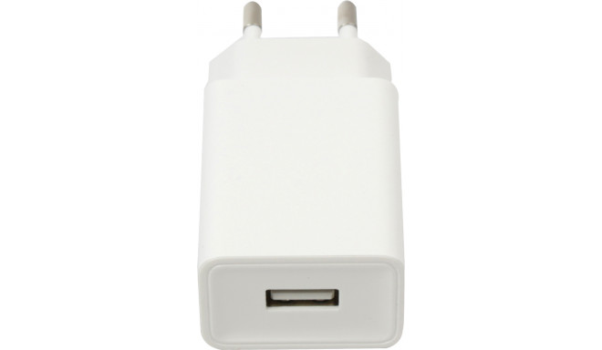 Platinet lādētājs USB 2A, balts (44753)