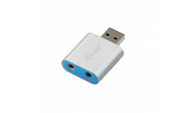 USB 2.0 Metal Mini Audio Adapter 1x3,5 mm in 1x3,5 out