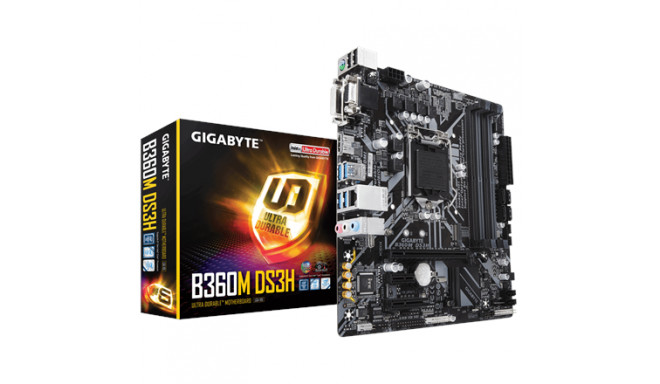 Gigabyte B360M DS3H 1.0 Processor family Inte