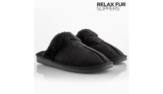 relax fur slippers