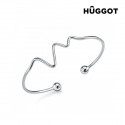 Hûggot Life 925 Sterling Silver Adjustable Bracelet Created with Swarovski®Crystals
