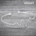 Hûggot Life 925 Sterling Silver Adjustable Bracelet Created with Swarovski®Crystals