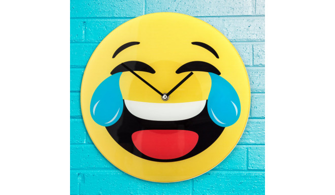 Laughing Emoji Wall Clock