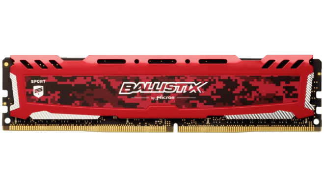 Ballistix Sport LT 4GB DDR4 2400 MT/s DIMM 288pin red