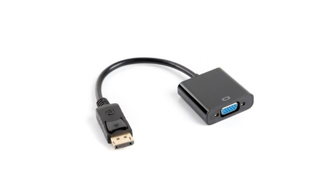DisplayPort Adapter (M) -> VGA 15 pin (F) black on the cable