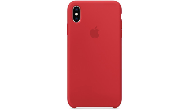 Apple Silicone Case iPhone XS Max, punane
