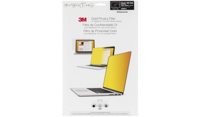 3M privaatsusfilter Apple MacBook Pro 15, kuldne (GFNAP005)