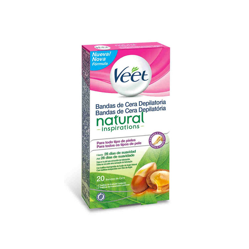 Veet Natural Inspirations Easy Gelwax Hair Removing Wax Strips