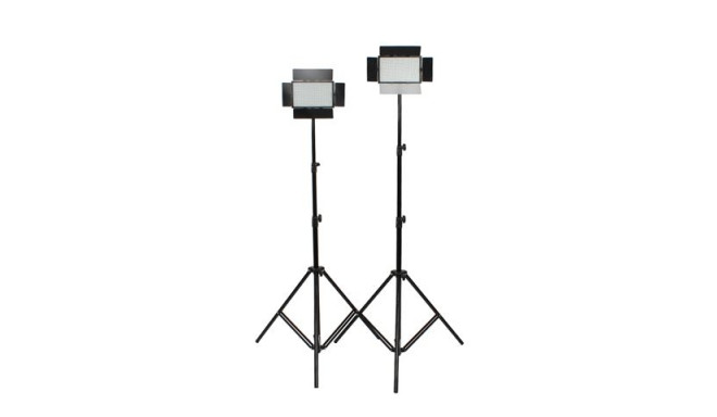 Falcon Eyes LED Lamp Set Dimmable DV-384CT with Lightstand and Bag