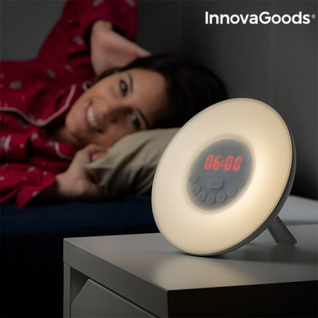 InnovaGoods Sunrise Alarm Clock & Speaker 