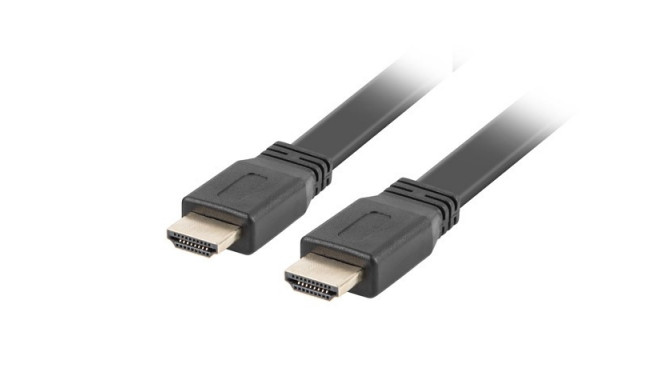Cable HDMI-HDMI v2.0 1.8m black flat 4K 60Hz, full copper