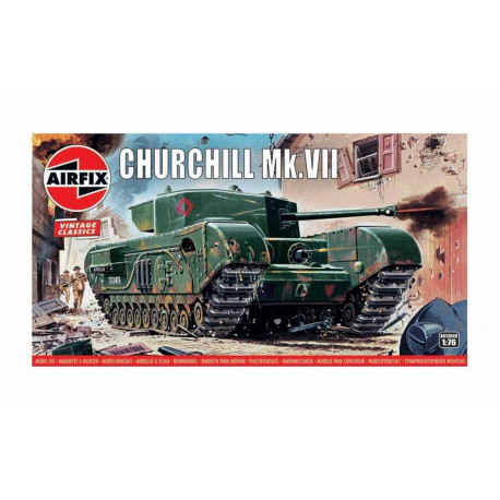 Airfix model Churchill MkVII Tank