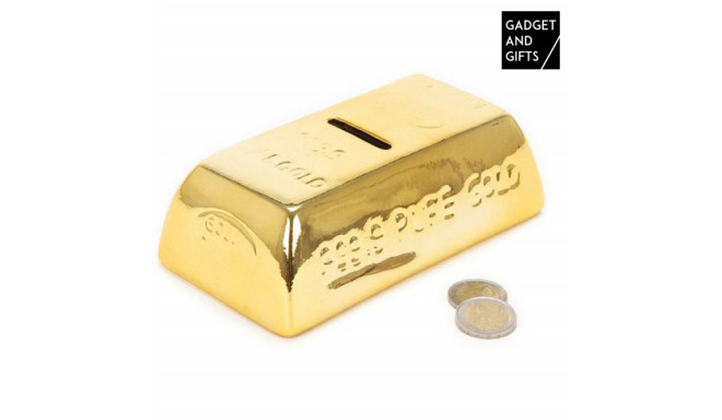 Gold Bar Ceramic Money Box