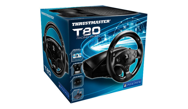 DRIVING WHEEL THRUSTMASTER T80 RACING WHEEL OFFICIALLY LICENSED FOR PS3/PS4