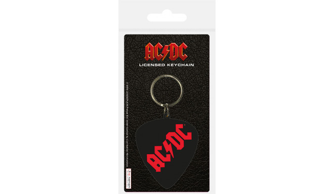 AC/DC (Plectrum) rubber keychain