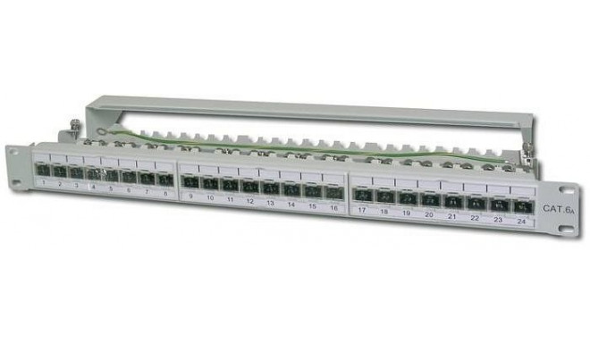 Digitus Patchpanel 19 Cat 6a EA 24 black