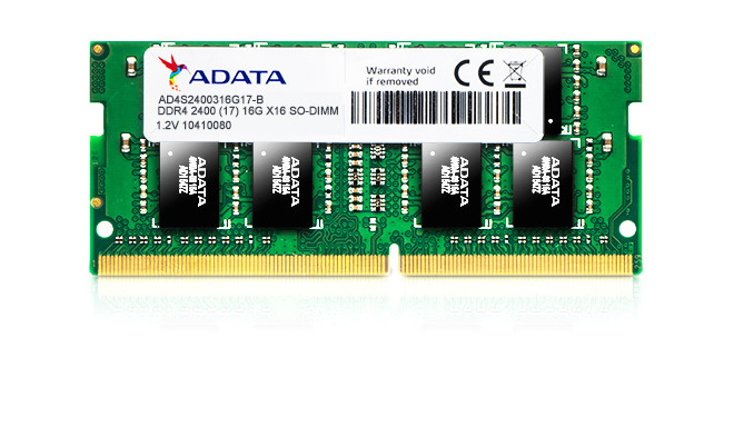 ADATA 8 GB, DDR4, 2400 MHz, Notebook, Registe