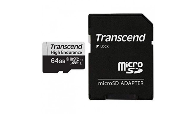 Карта памяти microsdxc uhs i u1 transcend 64 гб