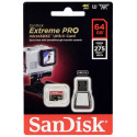 SanDisk mälukaart microSDXC 64GB Extreme PRO UHS-II (SDSQXPJ-064G-GN6M3)