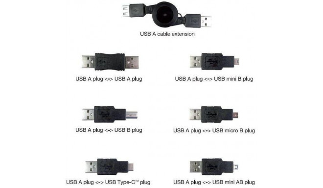 Vivanco adaptera komplekts USB 6gb. (45259)