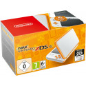Nintendo 2DS XL, white/orange