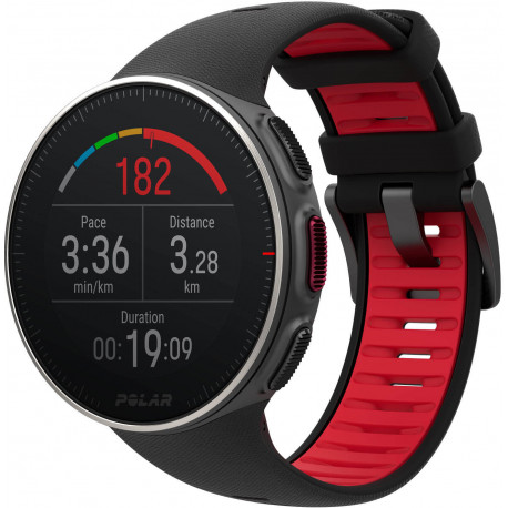 Polar Vantage V Titan M/L, must/punane