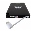 Akupank Bluebiit PowerCard 5000mAh Powerbank Black/must (microUSB + Lightning adapter + USB-C adapte