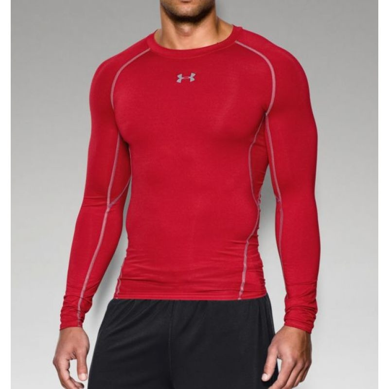Under Armour Heatgear Longsleeve Compression Tee Red 1257471-600