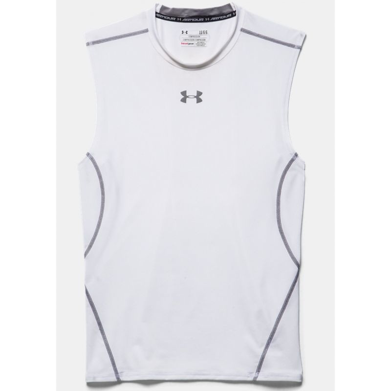 Men's compression tank Under Armour HeatGear Compression Sleeveless  1257469-100 - Shirts & tank tops - Photopoint