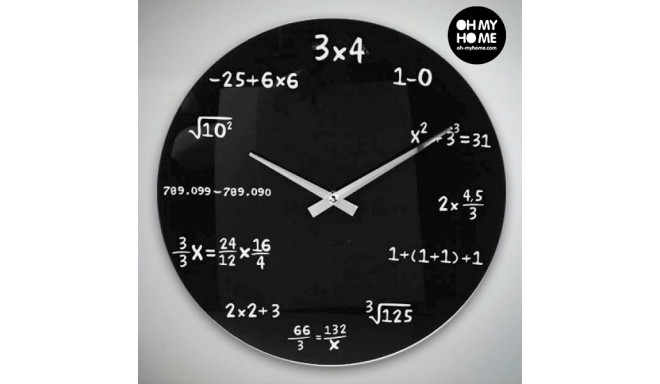 BigBuy Home wall clock Maths