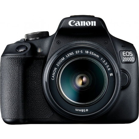 Canon EOS 2000D + 18-55mm III Kit, melns (atvērts iepakojums)