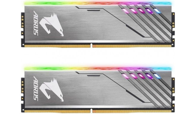Gigabyte RAM Aorus DDR4 16GB 3200 CL 16 Dual Kit Silver GP AR32C16S8K2HU416R RGB