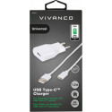 Vivanco laadija USB-C 2,4A 1,2m, valge (60029)