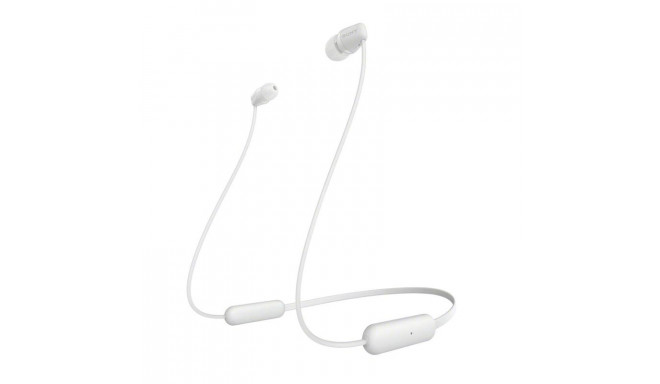Sony WI-C200, valge - Kõrvasisesed juhtmevabad kõrvaklapid
