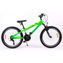 Alumiiniumraamiga laste jalgratas Passati Vanguard 8-12 aastasele, 24-tolline, 18 käiku, roheline