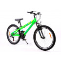 Alumiiniumraamiga laste jalgratas Passati Vanguard 8-12 aastasele, 24-tolline, 18 käiku, roheline