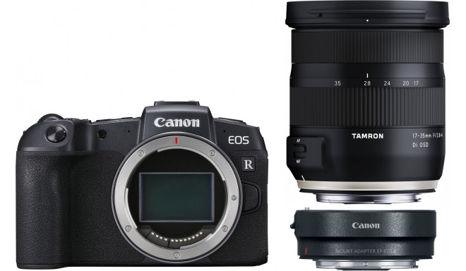 Canon EOS RP + adapteris EF-RF + Tamron 17-35mm