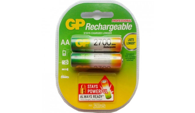 GP rechargeable battery 2700mAh Blister 2pcs
