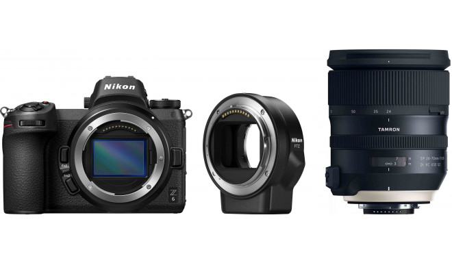 Nikon Z6 + адаптер для объектива FTZ + Tamron 24-70 мм f/2.8 G2