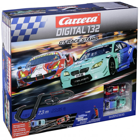 Carrera Digital 132 GT Race Stars Ferrari & BMW Wireless Slot Car Set