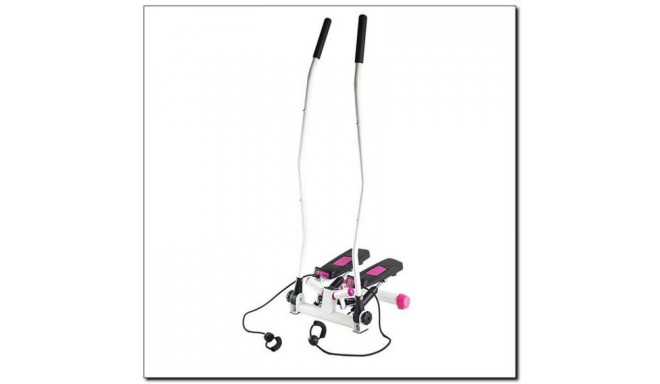 Stepper with handgrips and handles HMS pink-white